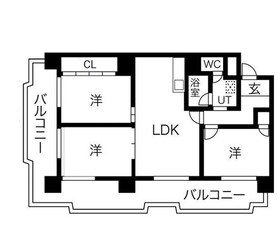 飾磨駅 徒歩3分 5階の物件間取画像